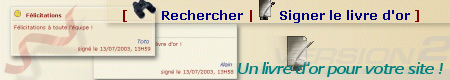 Un livre d'or pour votre site ! 